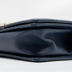 CHANEL MEDIUM BOY BAG CAVIAR NAVY LGHW