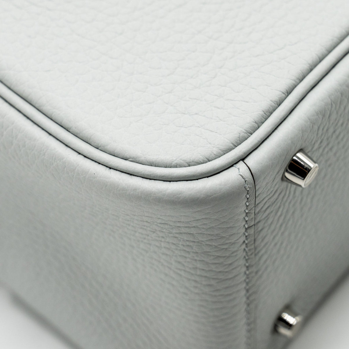 Hermes Mini Lindy Clemence Blue Pale SHW
