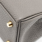 Hermes Kelly 25 togo gris etain GHW