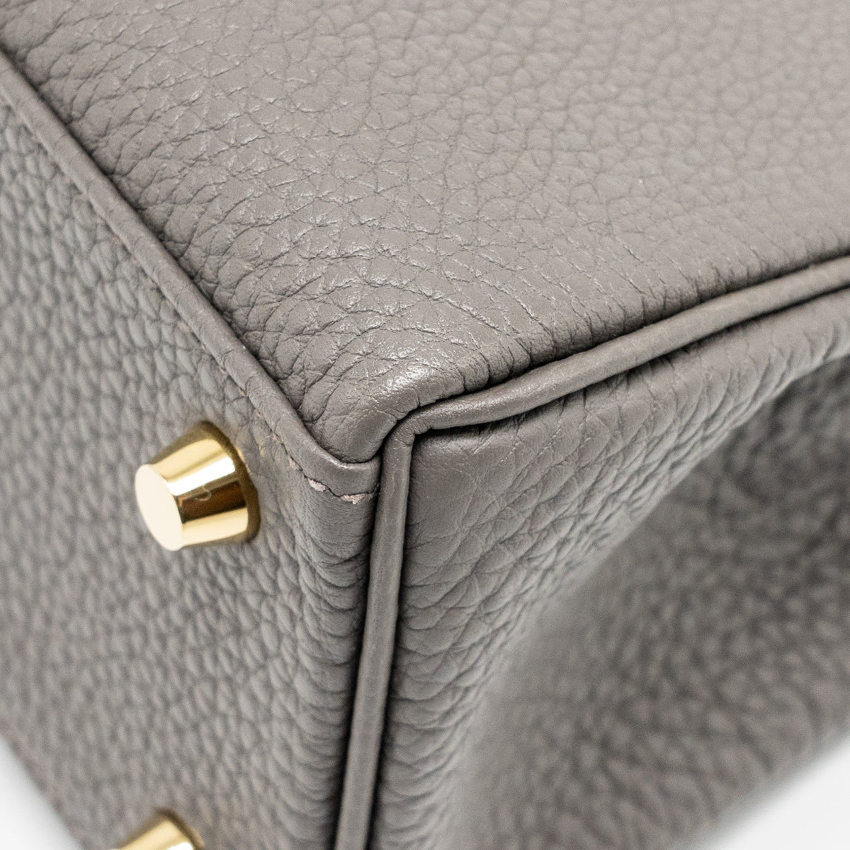 Hermes Kelly 25 togo gris etain GHW