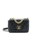 CHANEL SMALL 19 BAG BLACK GHW