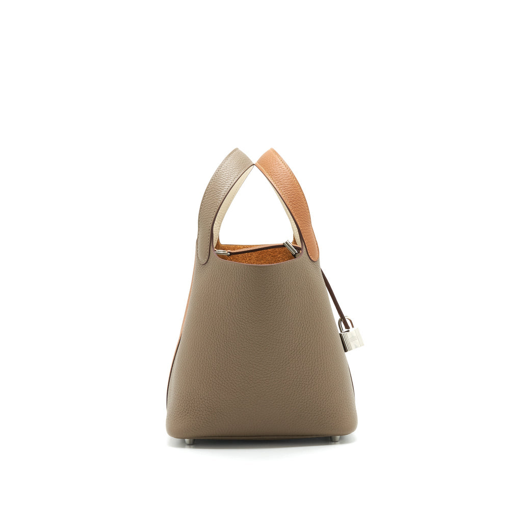 Hermes picotin 18 Lock bag Gold/ Etoupe/ Nata SHW