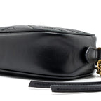 GUCCI GG MARMONT CAMERA BAG LEATHER BLACK GHW