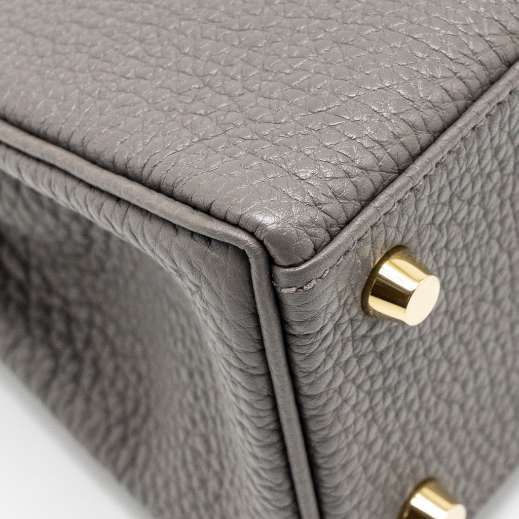 Hermes Kelly 25 togo gris etain GHW
