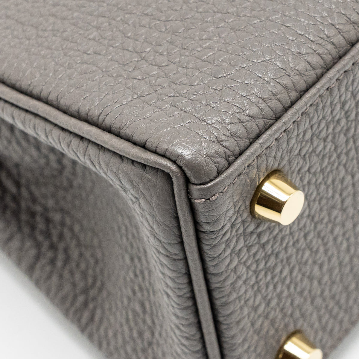 Hermes Kelly 25 togo gris etain GHW