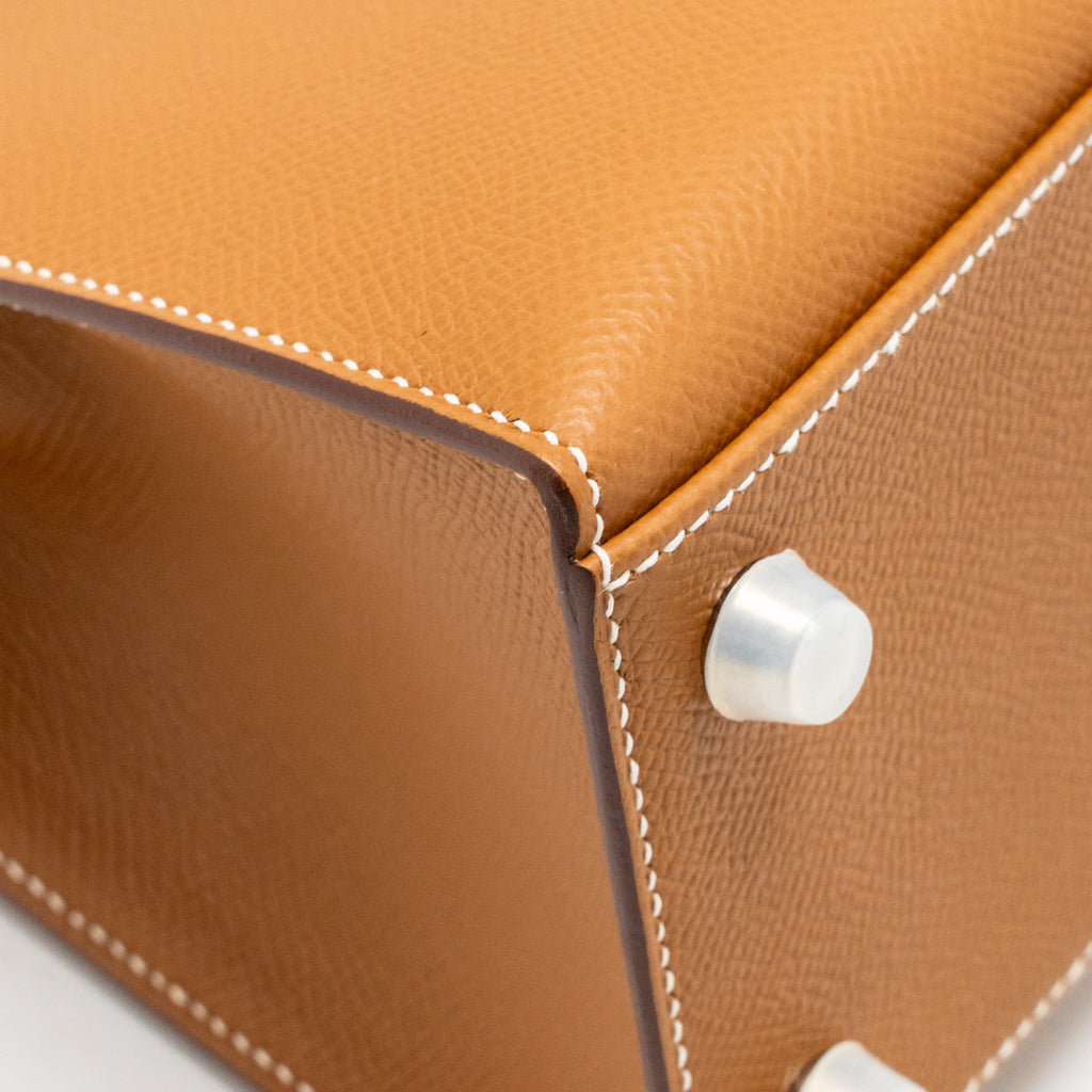 Hermes Kelly 25 Epsom Gold SHW