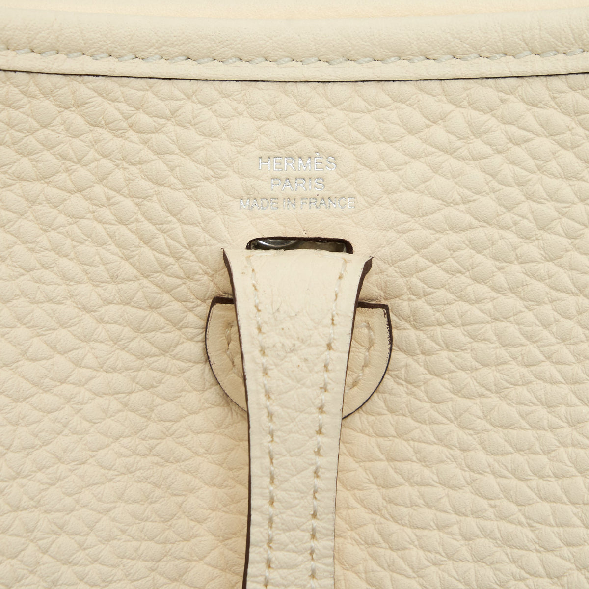 Hermes Mini Evelyne Clemence Nata With Multicolour Strap SHW