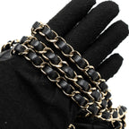 CHANEL VANITY WITH CHAIN LAMBSKIN BLACK LGHW(MICROCHIP)