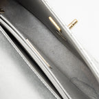 Chanel 24C Small Hollywood Boulevard Flap Bag with Star Coin Purse Patent/Calfskin Metallic Silver LGHW (Microchip)