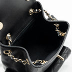 CHANEL 23K TRIPLE POCKET BACKPACK CAVIAR BLACK LGHW (MICROCHIP)