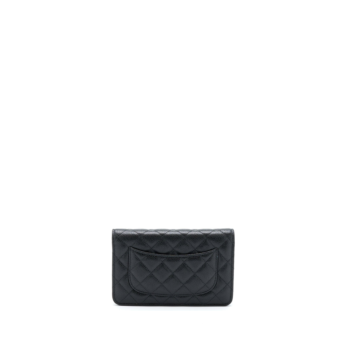 CHANEL CLASSIC WALLET ON CHAIN CAVIAR BLACK GHW
