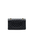 CHANEL CLASSIC DOUBLE FLAP MEDIUM BLACK CAVIAR GHW