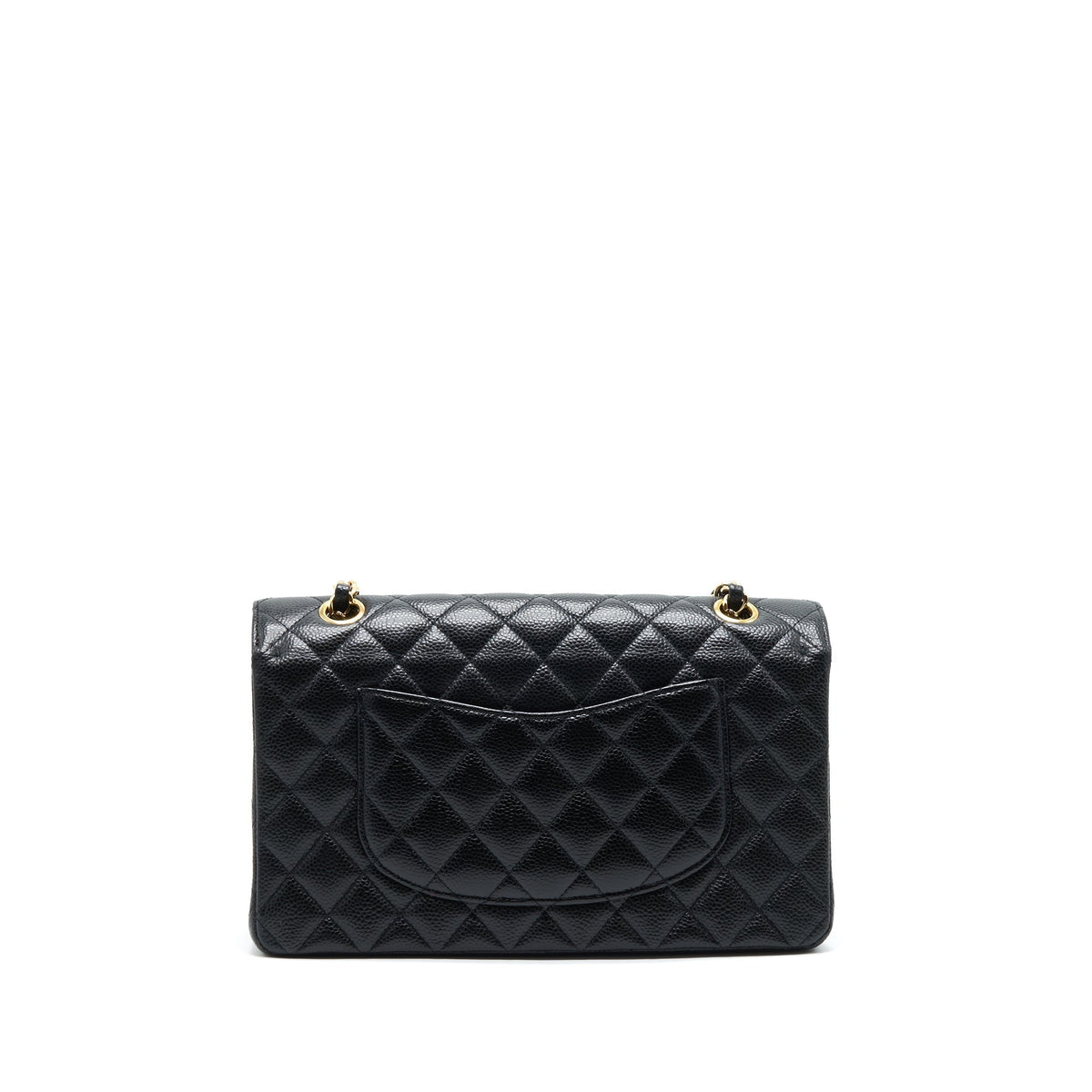 CHANEL CLASSIC DOUBLE FLAP MEDIUM BLACK CAVIAR GHW