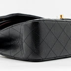 CHANEL MEDIUM CLASSIC DOUBLE FLAP BAG CAVIAR BLACK GHW(MICROCHIP)