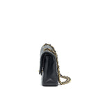 CHANEL CLASSIC DOUBLE FLAP MEDIUM BLACK CAVIAR GHW