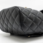 Chanel Mini Urban Spirit Backpack Caviar Black LGHW (Microchip)