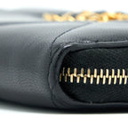 CHANEL 19 ZIP WALLET GOATSKIN BLACK GHW