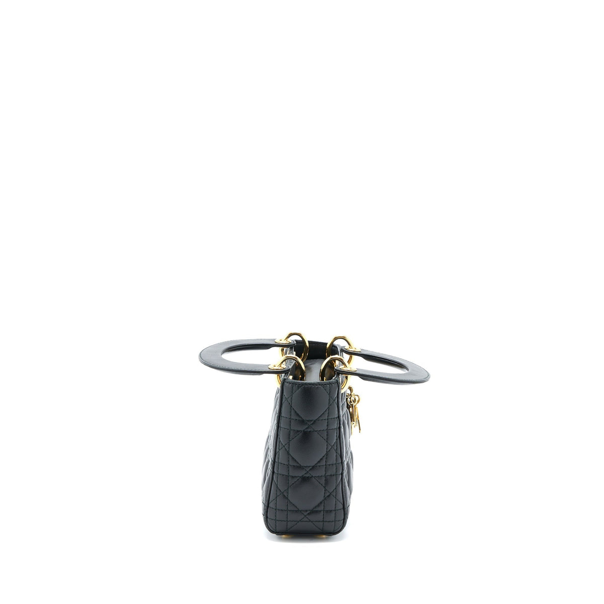 DIOR MINI LADY DIOR LAMBSKIN BLACK GHW