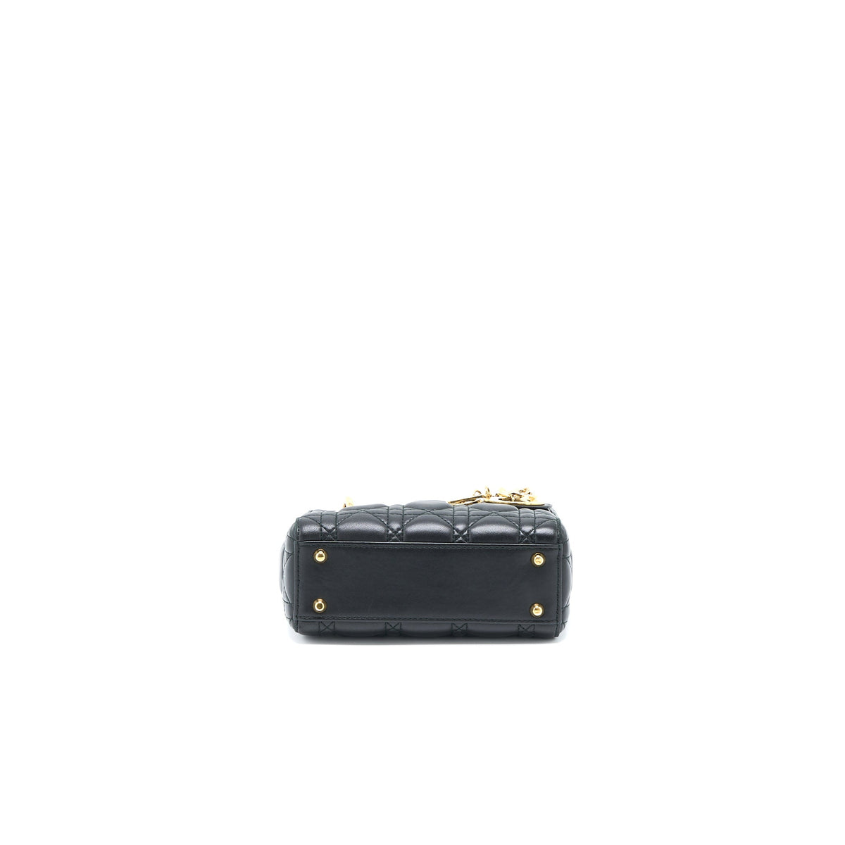 DIOR MINI LADY DIOR LAMBSKIN BLACK GHW