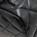 Chanel Mini Urban Spirit Backpack Caviar Black LGHW (Microchip)