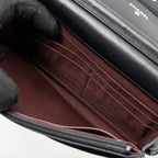 CHANEL 2.55 REISSUE WALLET ON CHAIN CALFSKIN BLACK RUTHENIUM HARDWARE