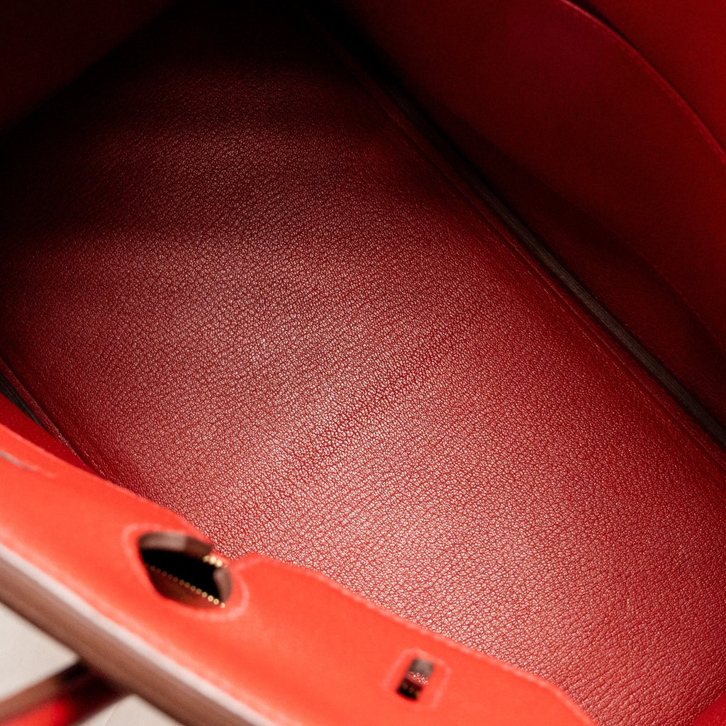 Hermes birkin 35 togo rouge vif GHW