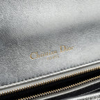 DIOR DIORAMA BAG GOATSKIN METALLIC SILVER LGHW