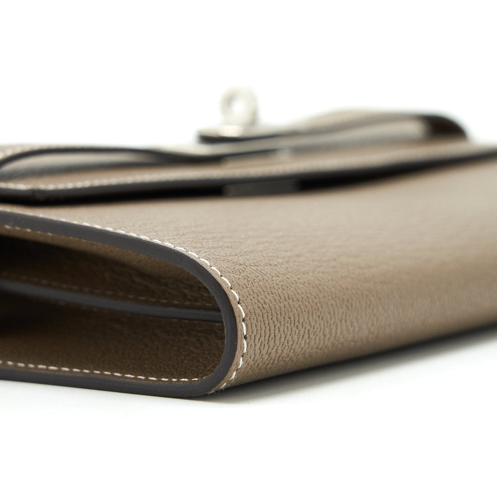 Hermes kelly to go Chevre Mysore Etoupe SHW