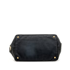 Prada vintage tote bag denim black GHW