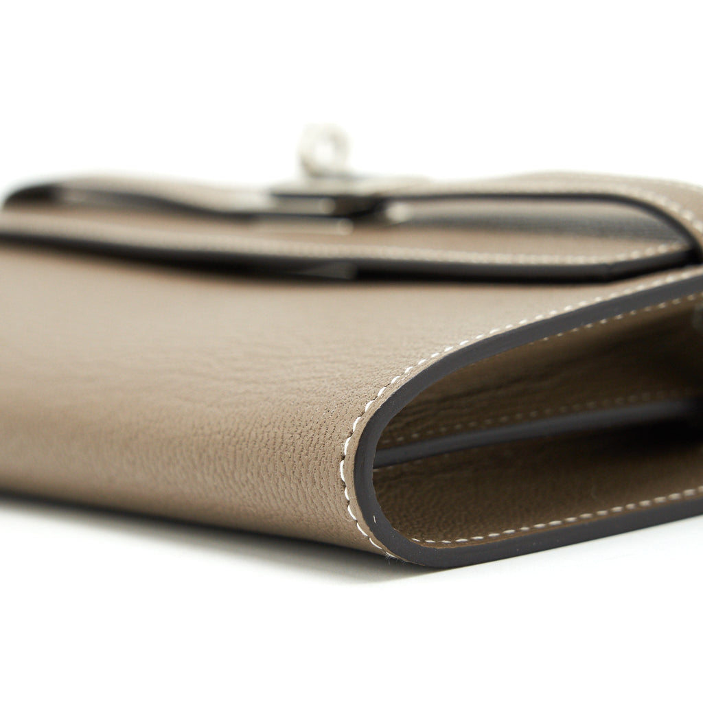 Hermes kelly to go Chevre Mysore Etoupe SHW