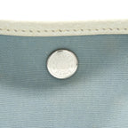 HERMES GARDEN PARTY 36 LEATHER/CANVAS LIGHT BLUE/BLANC SHW