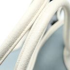 HERMES GARDEN PARTY 36 LEATHER/CANVAS LIGHT BLUE/BLANC SHW