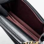CHANEL CLASSIC WALLET ON CHAIN CAVIAR BLACK GHW