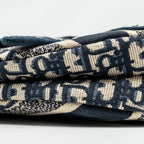 DIOR MEDIUM SADDLE BLUE OBLIQUE EMBROIDERY GHW