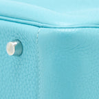 Hermes Lindy 30 Clemence 3Z Blue Saint Cyr SHW