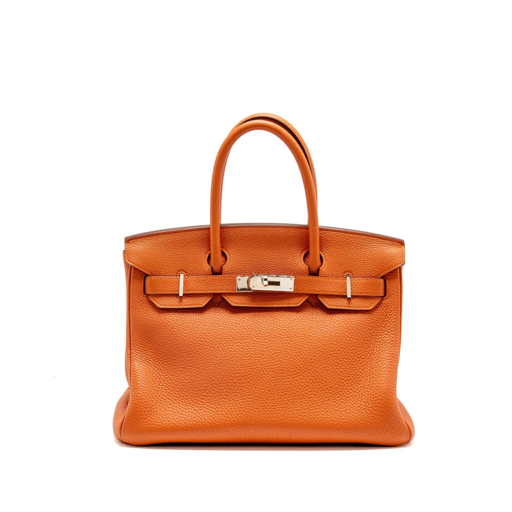 Hermes birkin 30 togo orange SHW
