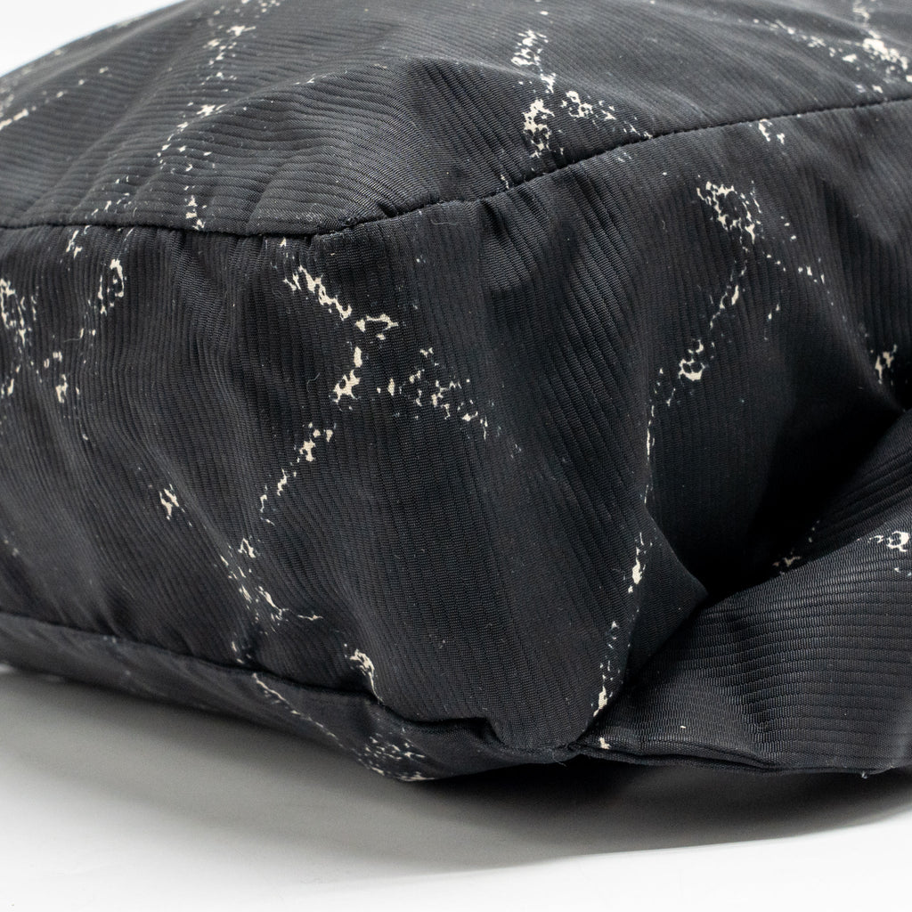 Chanel vintage old travel line backpack nylon black SHW
