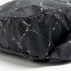 Chanel vintage old travel line backpack nylon black SHW