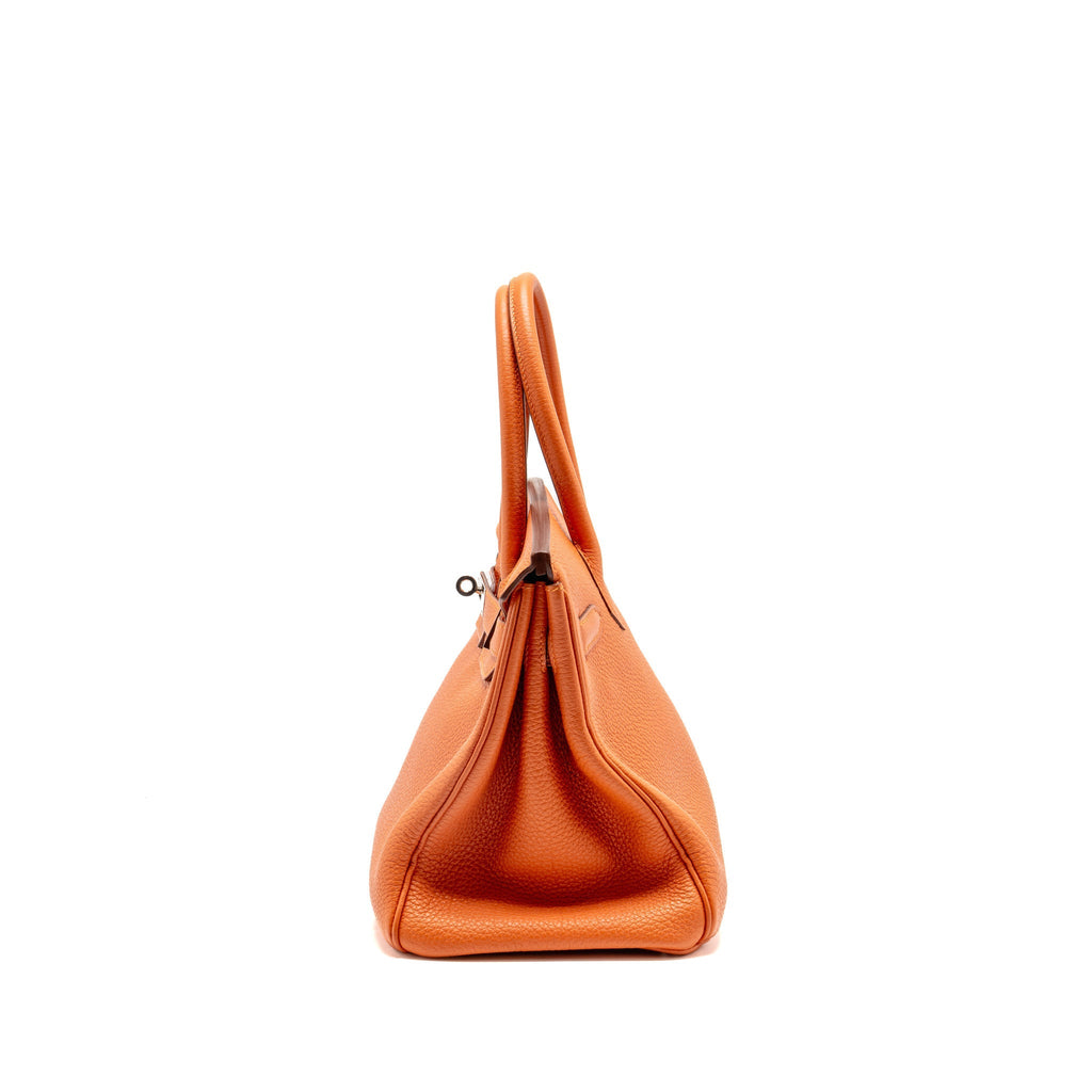Hermes birkin 30 togo orange SHW