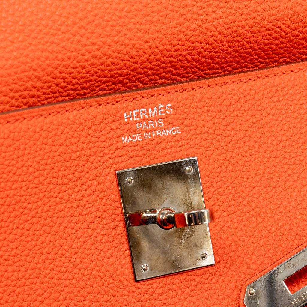 Hermes kelly 35 togo capucine SHW