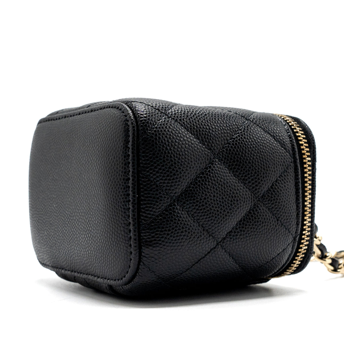CHANEL MINI VANITY CASE CAVIAR BLACK LGHW