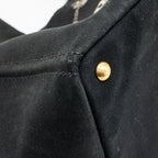 Prada vintage tote bag denim black GHW