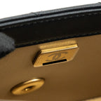 CHANEL 23K PEARL CRUSH MINI RECTANGULAR FLAP BAG LAMBSKIN BLACK BRUSHED GHW(MICROCHIP)