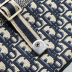 DIOR DIORCAMP MESSENGER BAG BLUE OBLIQUE EMBROIDERY SHW