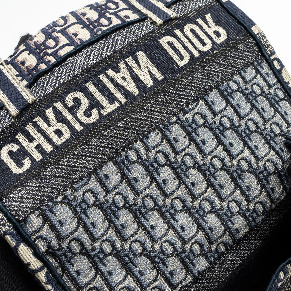 DIOR DIORCAMP MESSENGER BAG BLUE OBLIQUE EMBROIDERY SHW