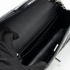 CHANEL CLASSIC MINI RECTANGULAR FLAP BAG LAMBSKIN BLACK SHW (MICROCHIP)