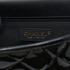 CHANEL 22K LARGE BACKPACK PATENT BLACK BRUSHED GHW (MICROCHIP)