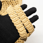Prada Crochet raffia tote bag beige