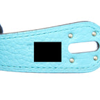 Hermes Lindy 30 Clemence 3Z Blue Saint Cyr SHW
