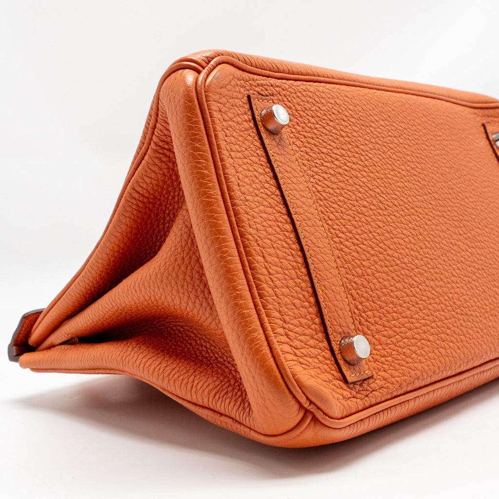 Hermes birkin 30 togo orange SHW